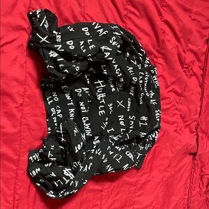 Black and White Graphic Print Top